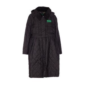 Barbour X Ganni Women Peplum Quilted Long Jacket